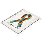 Autisme Awareness Ribbon Design 2 Notitieboek (Linkerzijde)