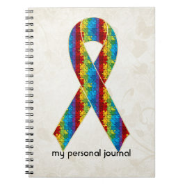 Autisme Awareness Ribbon Design 2 Notitieboek