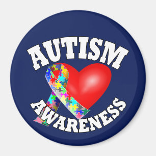 Autisme Awareness Ribbon Magneet