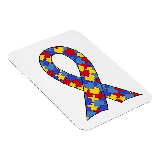 Autisme Awareness Ribbon Magneet (Rechterzijde)