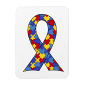 Autisme Awareness Ribbon Magneet (Verticaal)