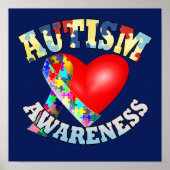Autisme Awareness Ribbon Poster (Voorkant)