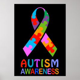 Autisme Awareness Ribbon Poster