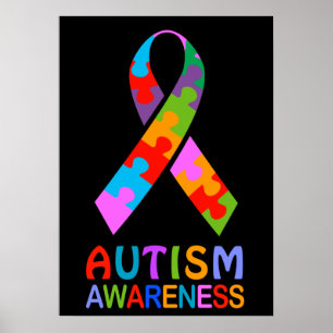 Autisme Awareness Ribbon Poster