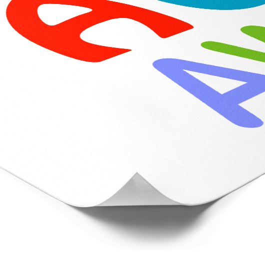 Autisme Awareness Ribbon Poster (Hoek)