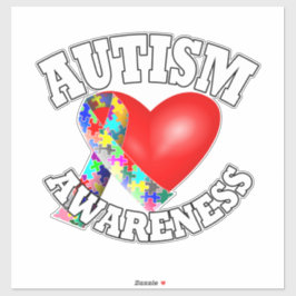 Autisme Awareness Ribbon Sticker