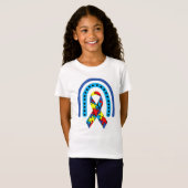 Autisme Awareness Ribbon T-shirt (Voorkant volledig)