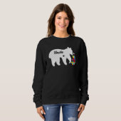 Autisme Awareness S I Love Iemand with Autism Beer Trui (Voorkant volledig)