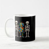 Autisme Awareness Skeleton Koffiemok (Links)