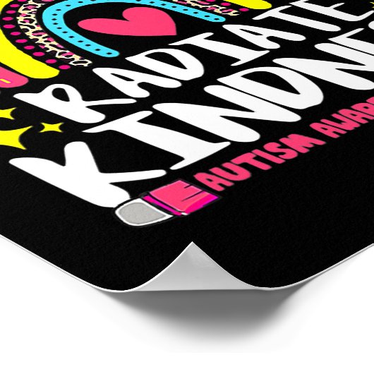 Autisme Awareness special ed leraar radiate Poster (Hoek)