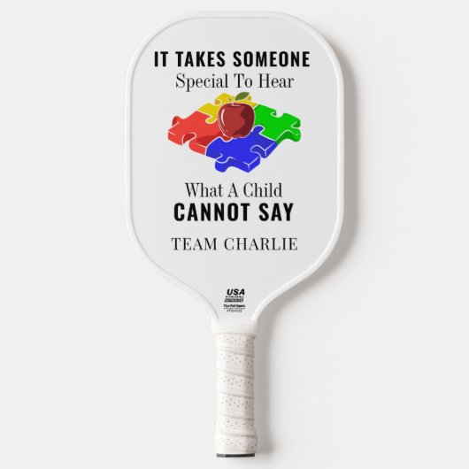 Autisme Awareness Special Education Teachers Custo Pickleball Paddle (Voorkant)