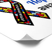 Autisme Awareness (standaard grootte lijst afbeeld Poster (Hoek)