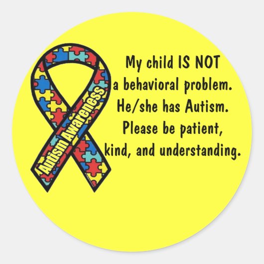 Autisme Awareness sticker (Voorkant)
