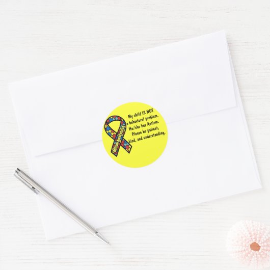 Autisme Awareness sticker (Envelop)