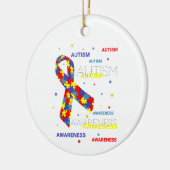 Autisme Awareness stippen Metal Ornament (Links)