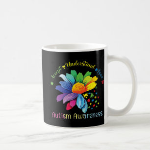 Autisme Awareness Sunflower Accepteert begrip lief Koffiemok