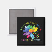 Autisme Awareness Sunflower Accepteert begrip lief Magneet (Voorkant / Achterkant)