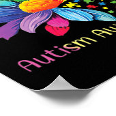 Autisme Awareness Sunflower Accepteert begrip lief Poster (Hoek)