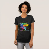Autisme Awareness Sunflower Accepteert begrip lief T-shirt (Voorkant volledig)