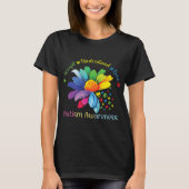 Autisme Awareness Sunflower Accepteert begrip lief T-shirt (Voorkant)