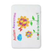 Autisme Awareness Sunflower Badmat (Voorkant Verticaal)