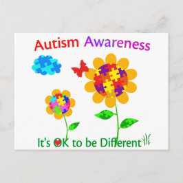 Autisme Awareness Sunflower Briefkaart