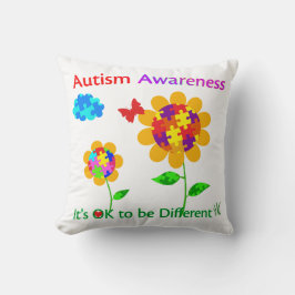 Autisme Awareness Sunflower Kussen