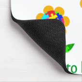 Autisme Awareness Sunflower Muismat (Hoek)