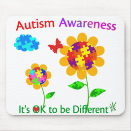 Autisme Awareness Sunflower Muismat