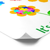 Autisme Awareness Sunflower Poster (Hoek)