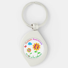 Autisme Awareness Sunflower Sleutelhanger