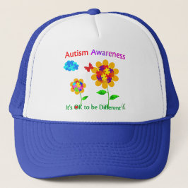Autisme Awareness Sunflower Trucker Pet