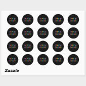 Autisme Awareness Support1 Ronde Sticker (Vel)
