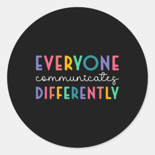 Autisme Awareness Support1 Ronde Sticker