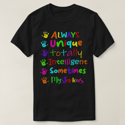 Autisme Awareness Support Autistic Kinderen for Ma T-shirt (Design voorkant)