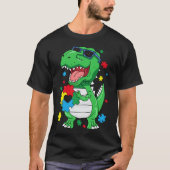 Autisme Awareness T Rex Dinosaur Puzzle Piece Kind T-shirt (Voorkant)