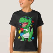 Autisme Awareness T Rex Dinosaur Puzzle Piece Kind T-shirt (Voorkant)