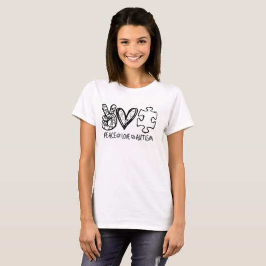 Autisme Awareness T-Shirt (Voorkant volledig)