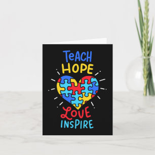 Autisme Awareness Teacher Kaart