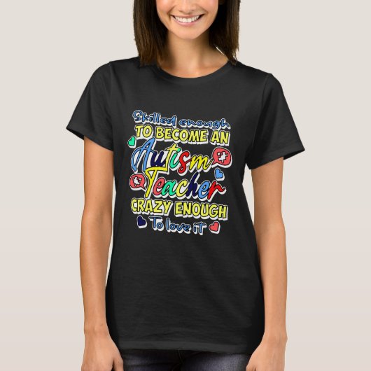 Autisme Awareness Teacher T-shirt (Voorkant)