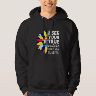 Autisme Awareness True Colors Autisme Puzzle Hoodie