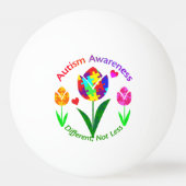 Autisme Awareness Tulip Pingpongbal (Voorkant)