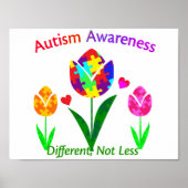 Autisme Awareness Tulip Poster (Voorkant)