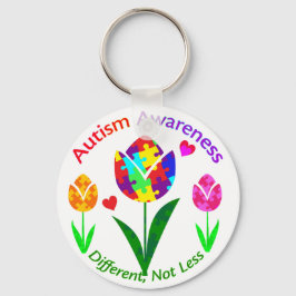 Autisme Awareness Tulip Sleutelhanger