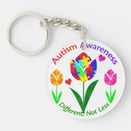 Autisme Awareness Tulip Sleutelhanger
