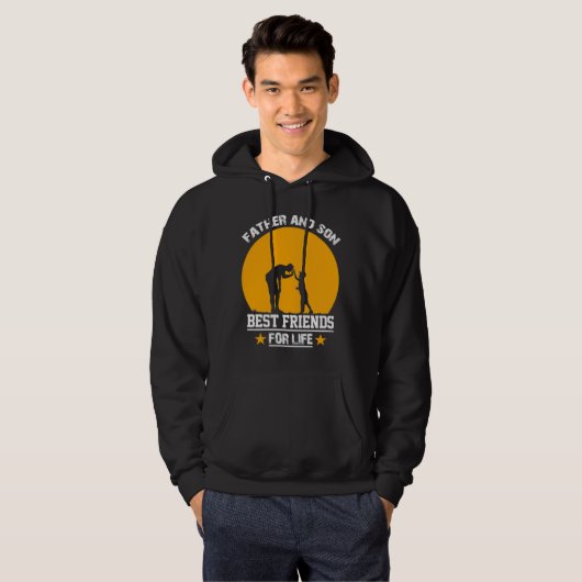 Autisme Awareness Vader and Son Best Friend for L Hoodie (Voorkant volledig)