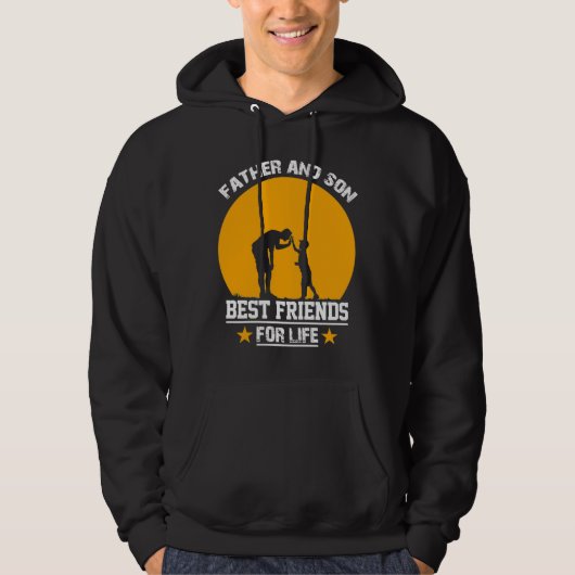 Autisme Awareness Vader and Son Best Friend for L Hoodie (Voorkant)
