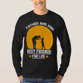 Autisme Awareness Vader and Son Best Friend for L T-shirt (Voorkant)