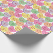 Autisme Awareness Valentijn Heart Snoep Gezegden Cadeaupapier (Hoek)