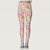 Autisme Awareness Valentijn Heart Snoep Gezegden Leggings (Voorkant)